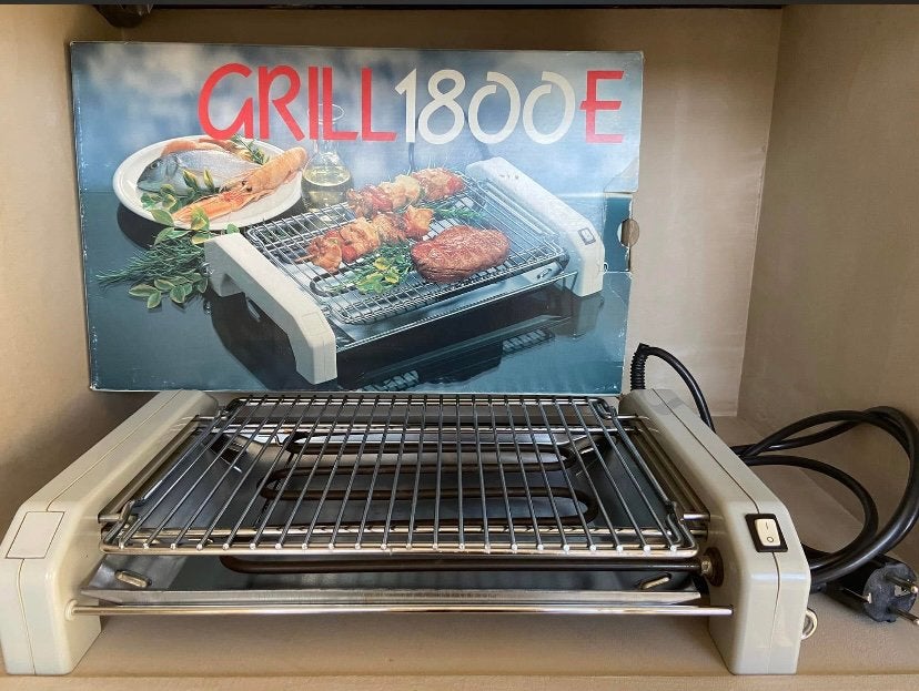 Tafelgrill voor huis en tuin, Elektronische apparatuur, Contactgrills, Ophalen of Verzenden, Zo goed als nieuw