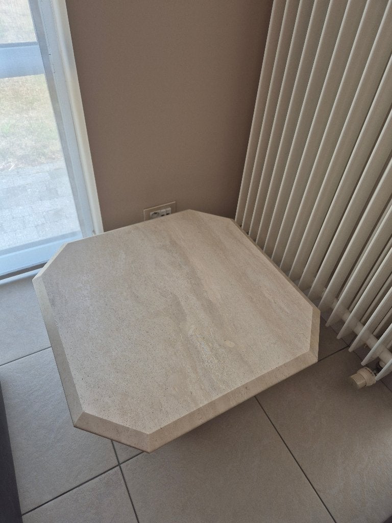 Salontafel Travertin, Ophalen, Overige materialen, 50 tot 100 cm, Vierkant