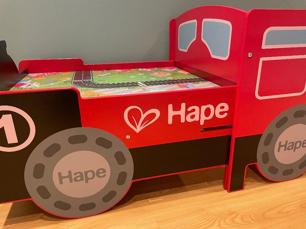 Hape treintafel, Kinderen en Baby's, Speelgoed | Houten speelgoed, Ophalen, Zo goed als nieuw