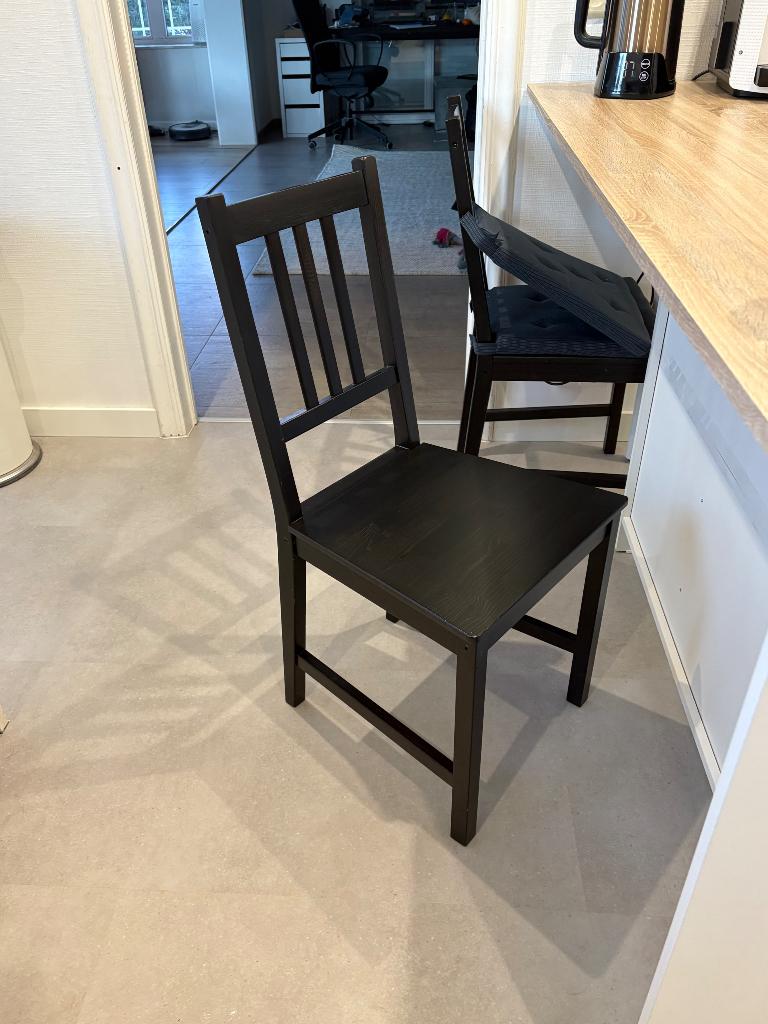 Tafel + 4 stoelen, Huis en Inrichting, Ophalen, 100 tot 150 cm, 50 tot 100 cm, Zo goed als nieuw