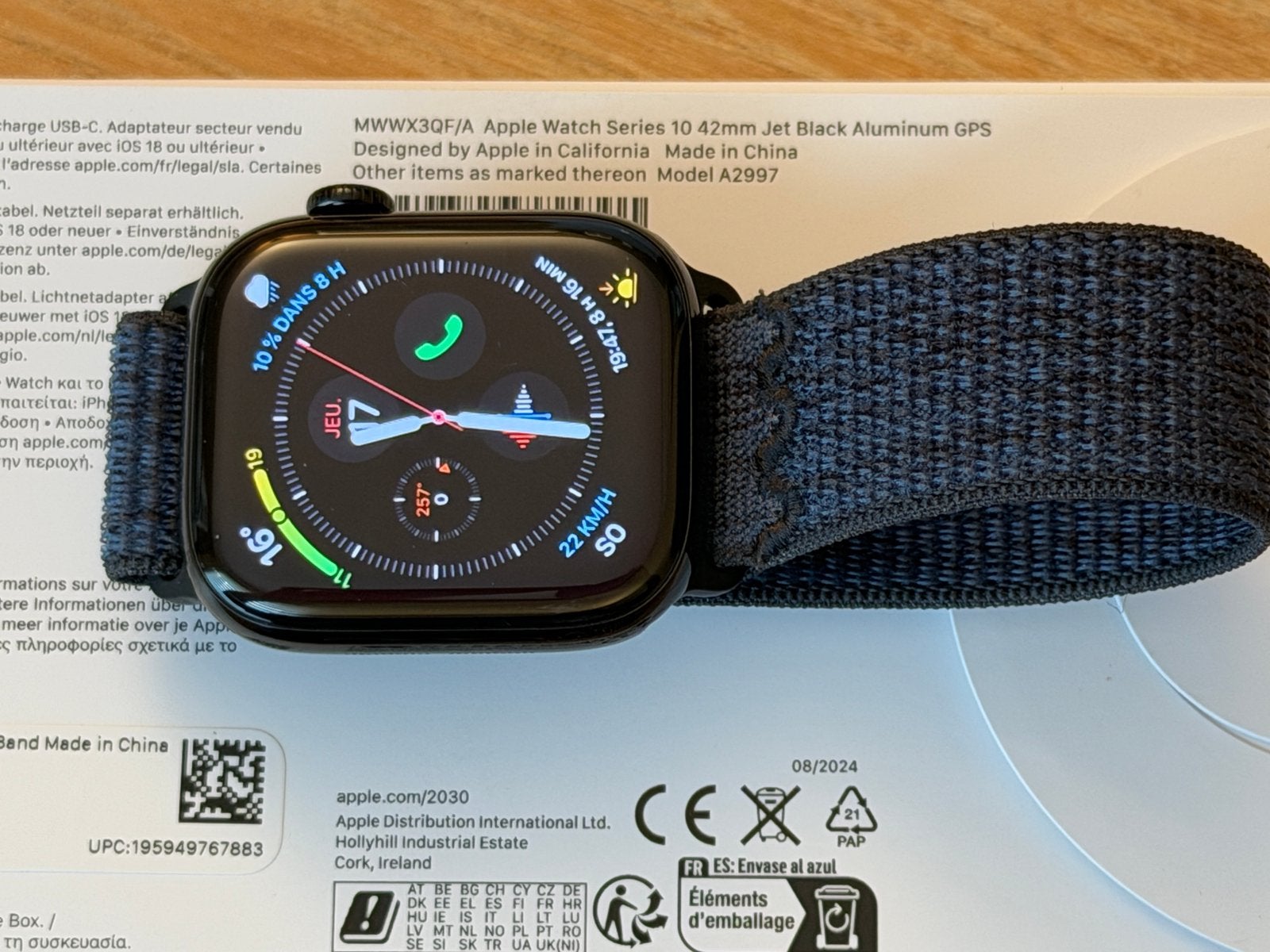Apple Watch serie 10 42mm, Étanche, État, IOS, Enlèvement