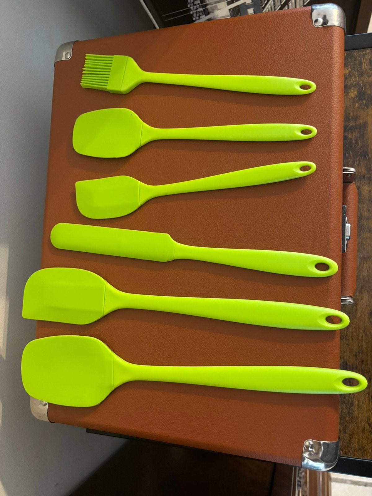 6 delig siliconen keuken set, Ophalen, Zo goed als nieuw, Groen