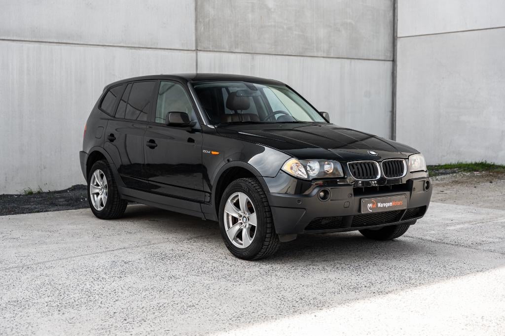 BMW X3 2.0d - Leder - Verwarmde Zetels - Motor OK - Export, 1995 cc, 110 kW, 4 cilinders, Zwart