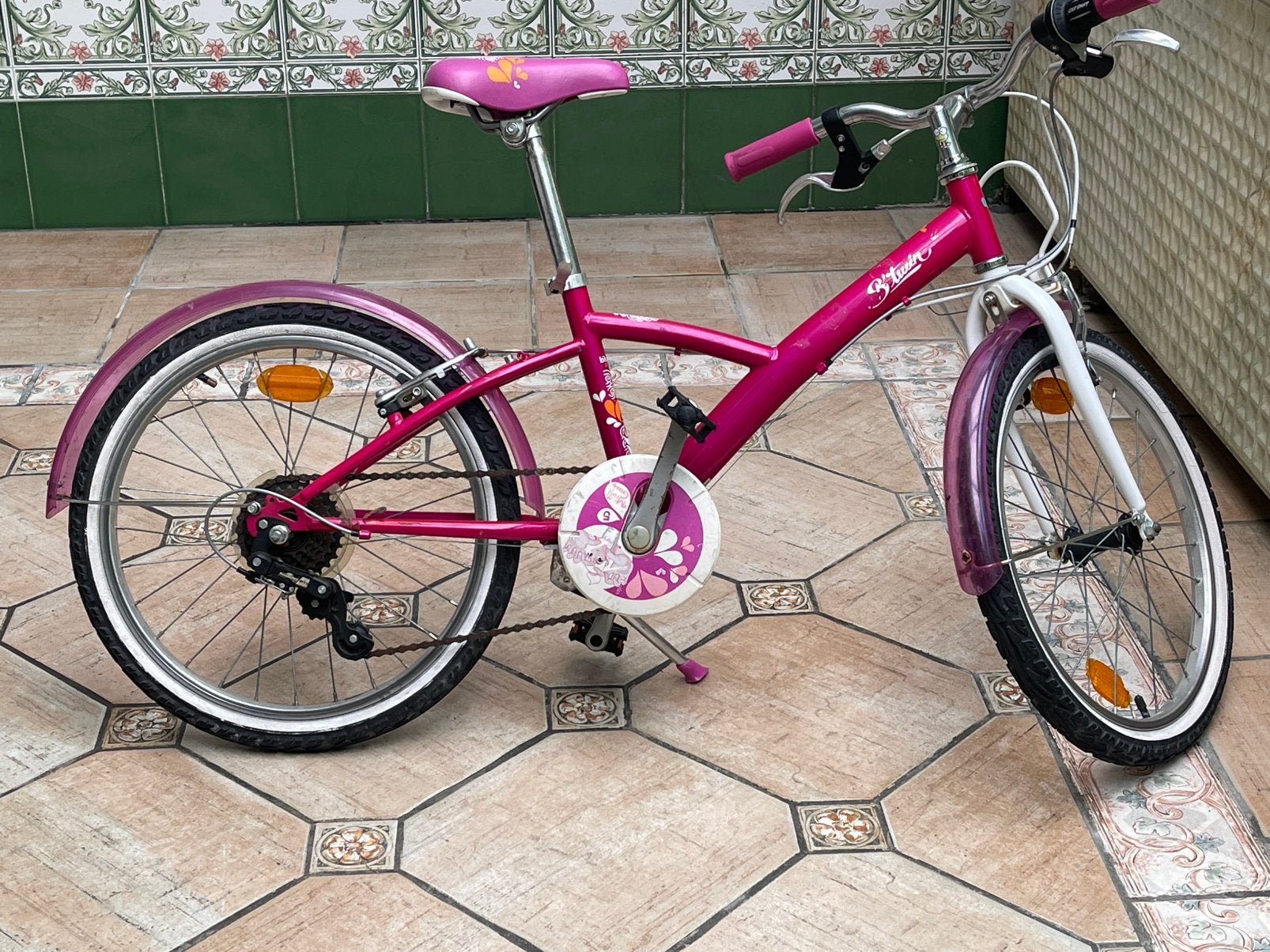 Vélo fille 20 pouces B'Twin MistiGirl 500 (6-9 ans), Vélos & Vélomoteurs, Enlèvement, Utilisé, 20 pouces, Vitesses
