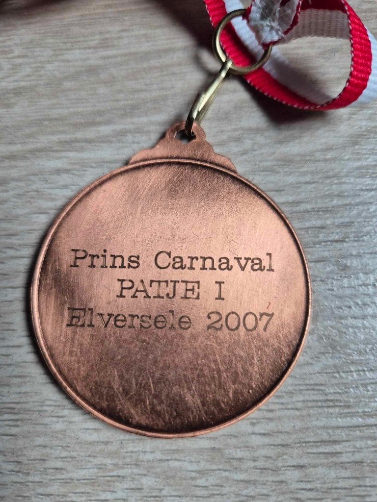 Carnaval medaille Elversele Prins Carnaval Patje I 2007, Ophalen of Verzenden