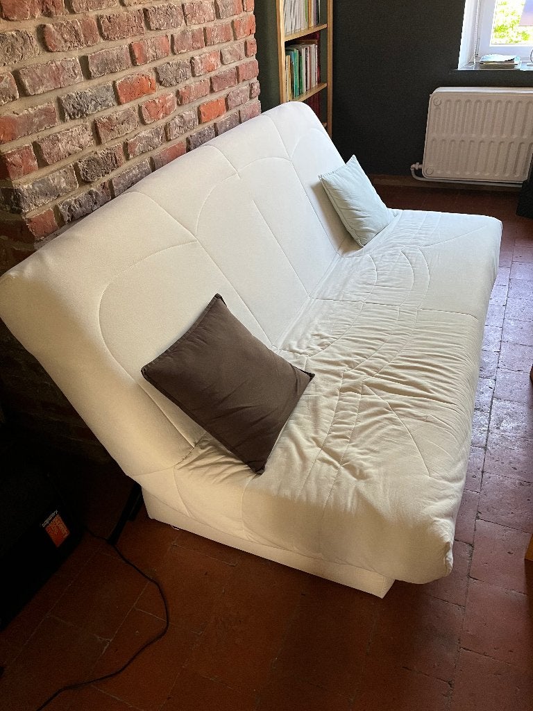 Canapé clic clac, Huis en Inrichting, Slaapkamer | Slaapbanken, Ophalen, Gebruikt, Tweepersoons, 190 cm of minder