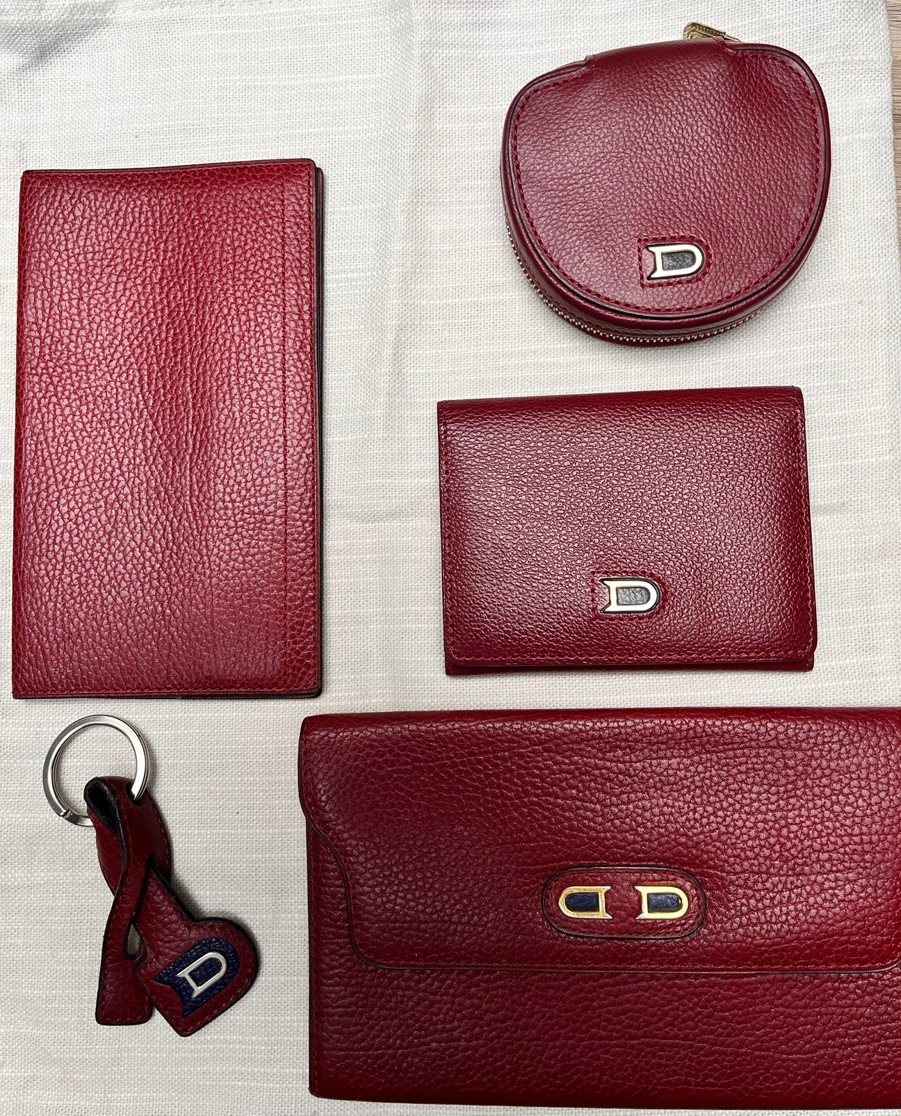 Delvaux 5-delige set!, Ophalen of Verzenden, Gebruikt, Rood, Leder