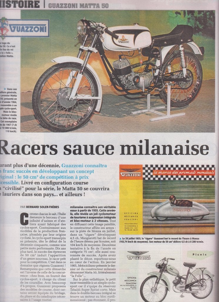 Cyclomoteur Guazoni Matta 50 collection, Verzenden, Gelezen