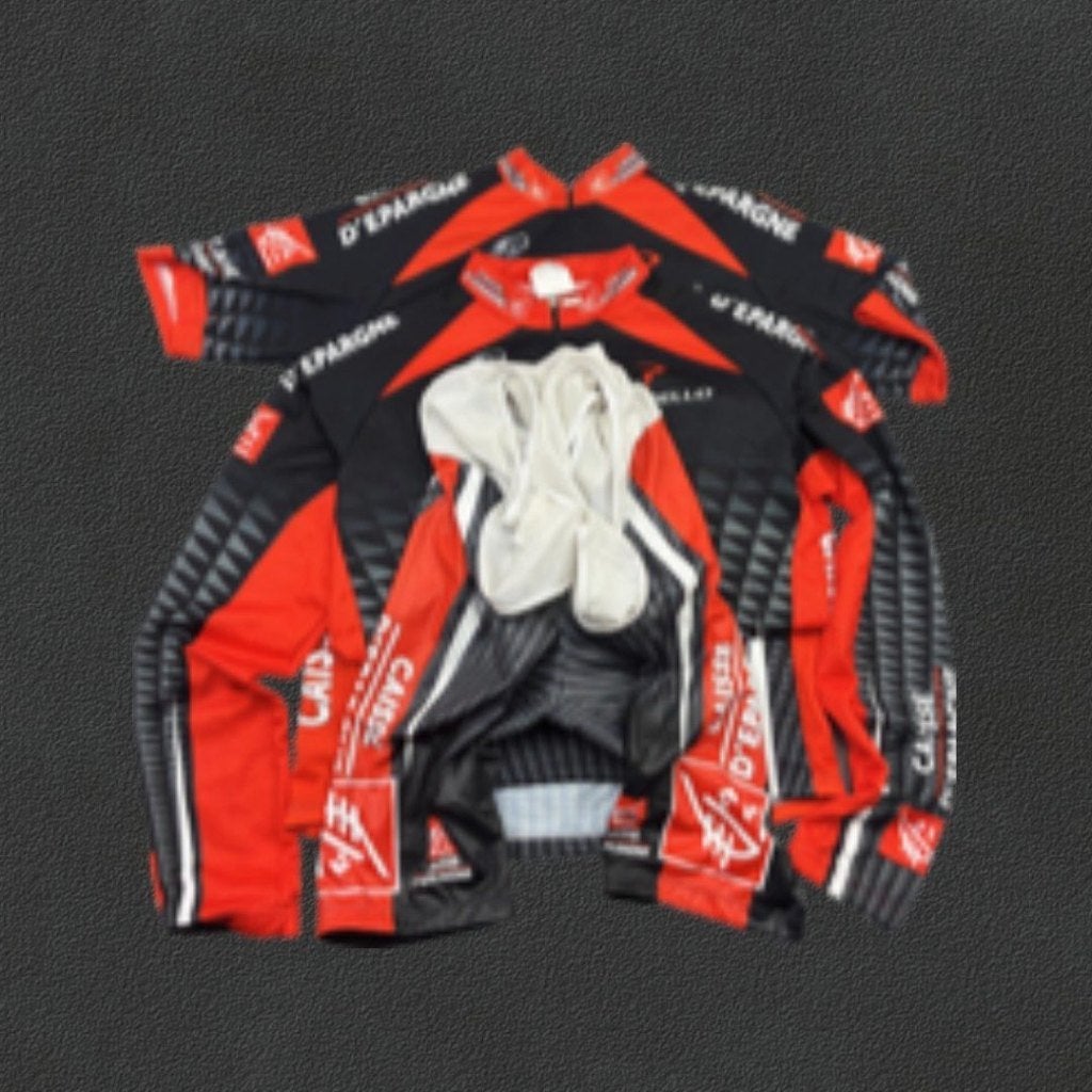 Caisse d’Epargne Nalini Cycling Kit Heren XL, Verzenden, Zwart, Maat 56/58 (XL), Zo goed als nieuw