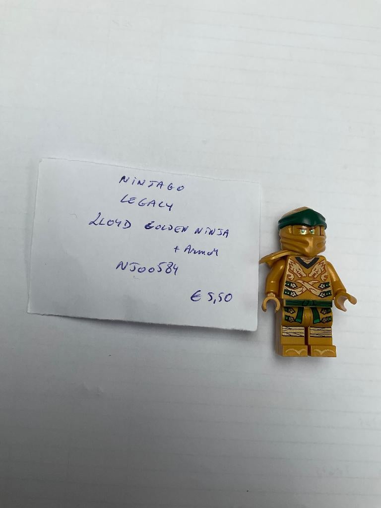 Lego Ninjago fig njo0584 Lloyd Golden Ninja, Lego, Ophalen of Verzenden, Zo goed als nieuw, Minifiguur