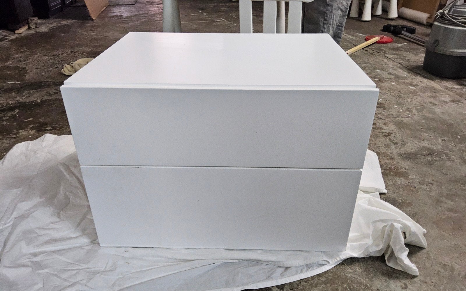 Lot de 2 tables de chevet blanches, très qualitatif, Enlèvement