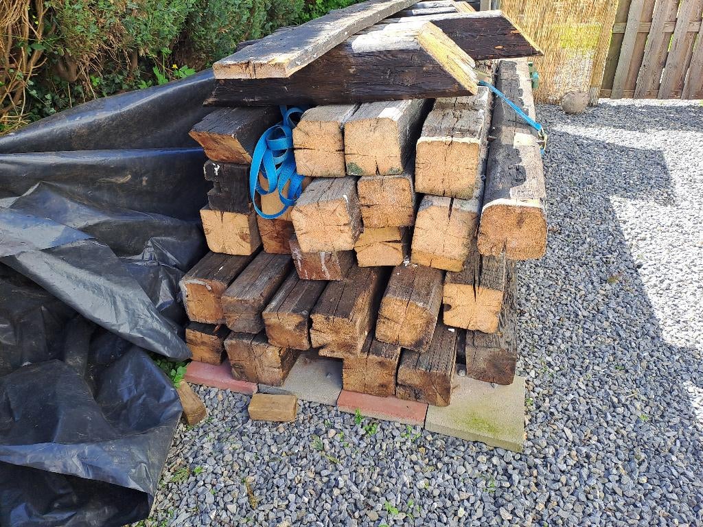 Poutres de ferme, 200 à 250 cm, Chêne, Utilisé, Poutre