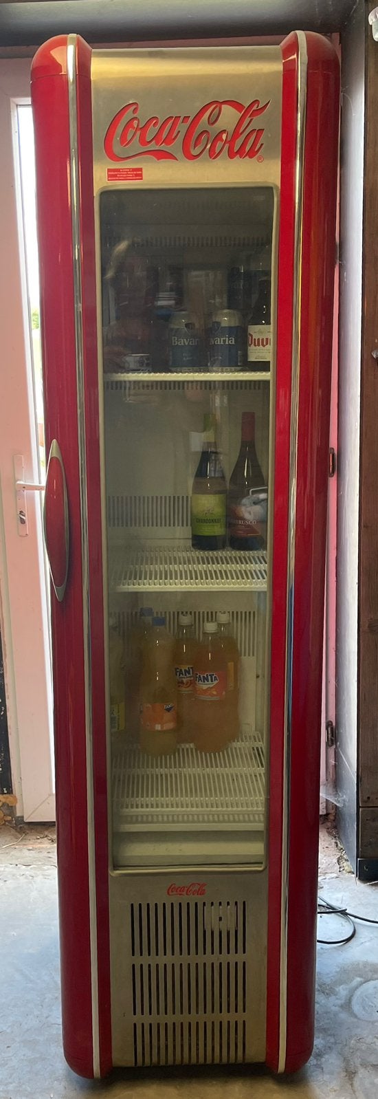 Coca cola koelkast met goazen deur, Enlèvement, Comme neuf