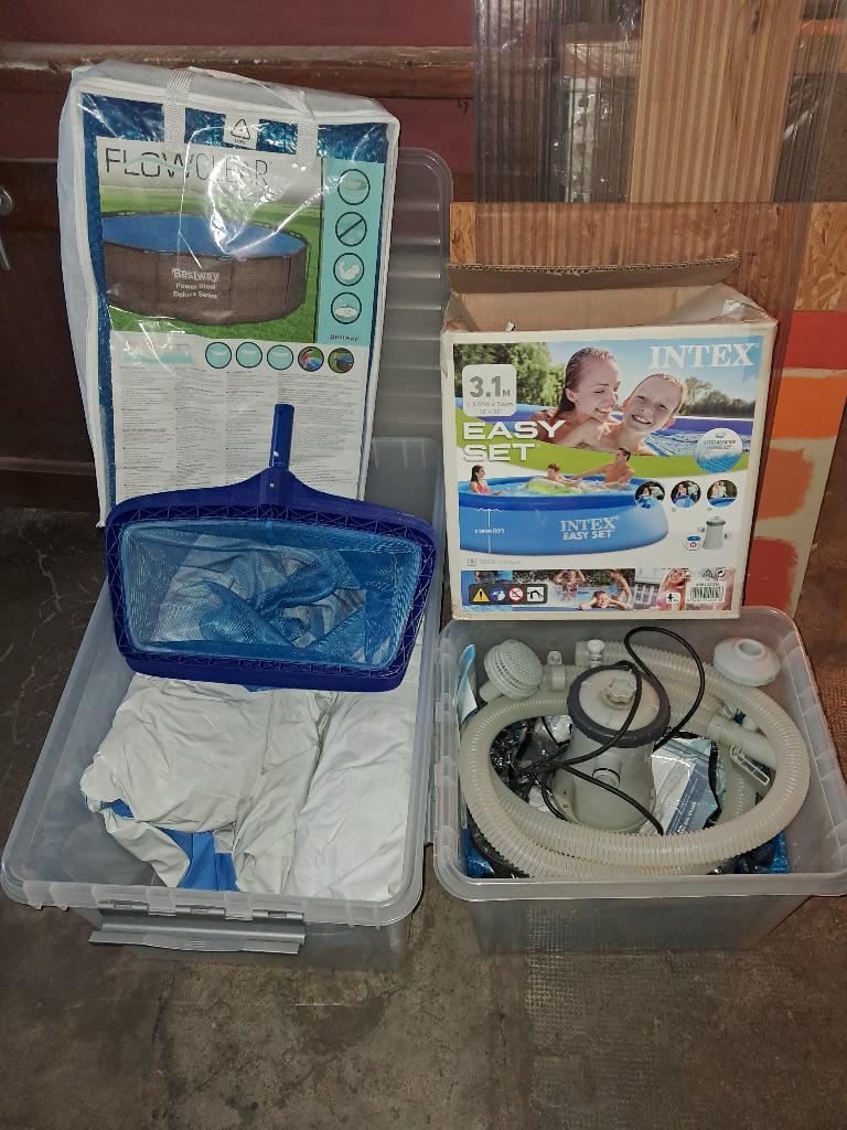 Piscine Intex easyset 3.1m, Jardin & Terrasse, 200 à 400 cm, Rond, Enlèvement, Utilisé