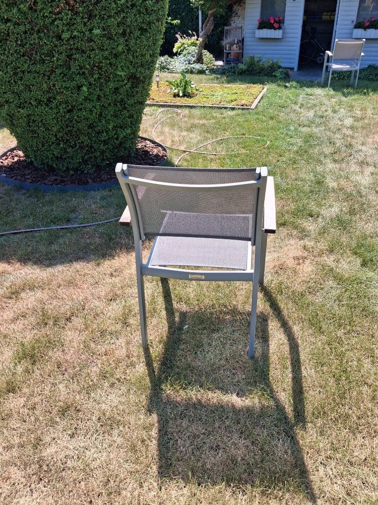 tuinstoelen, Jardin & Terrasse, Enlèvement, Utilisé, Aluminium, Empilable