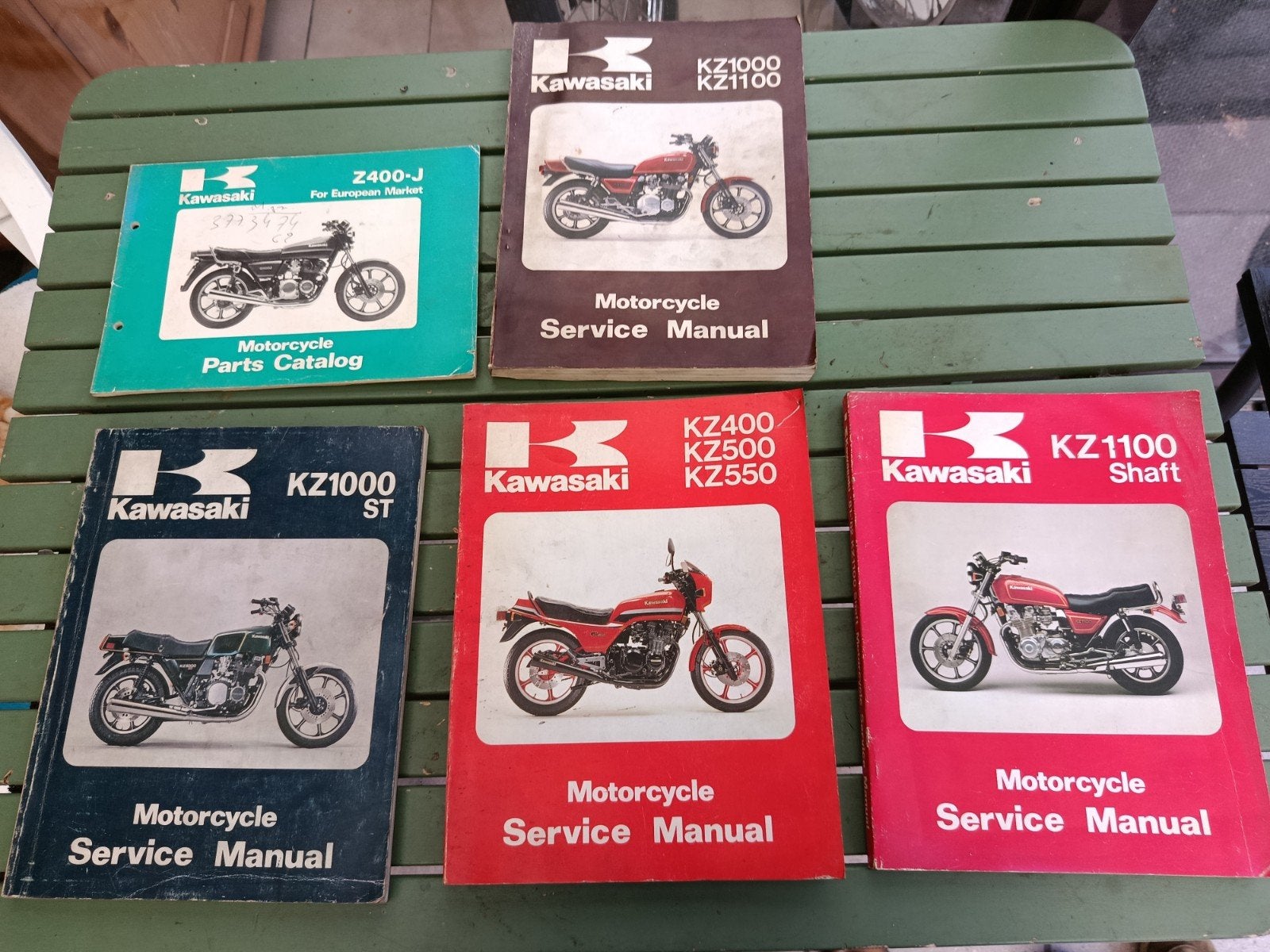 Kawasaki service manual, Motos, Enlèvement, Kawasaki