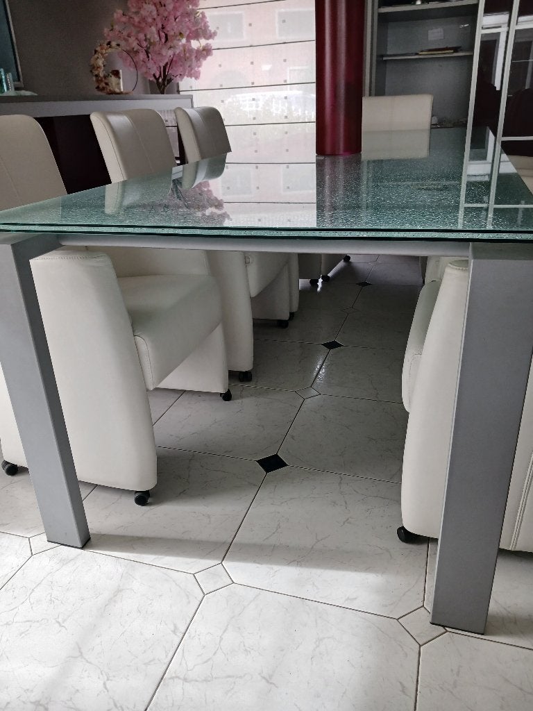 Eettafel, Comme neuf, Verre, Enlèvement, 50 à 100 cm