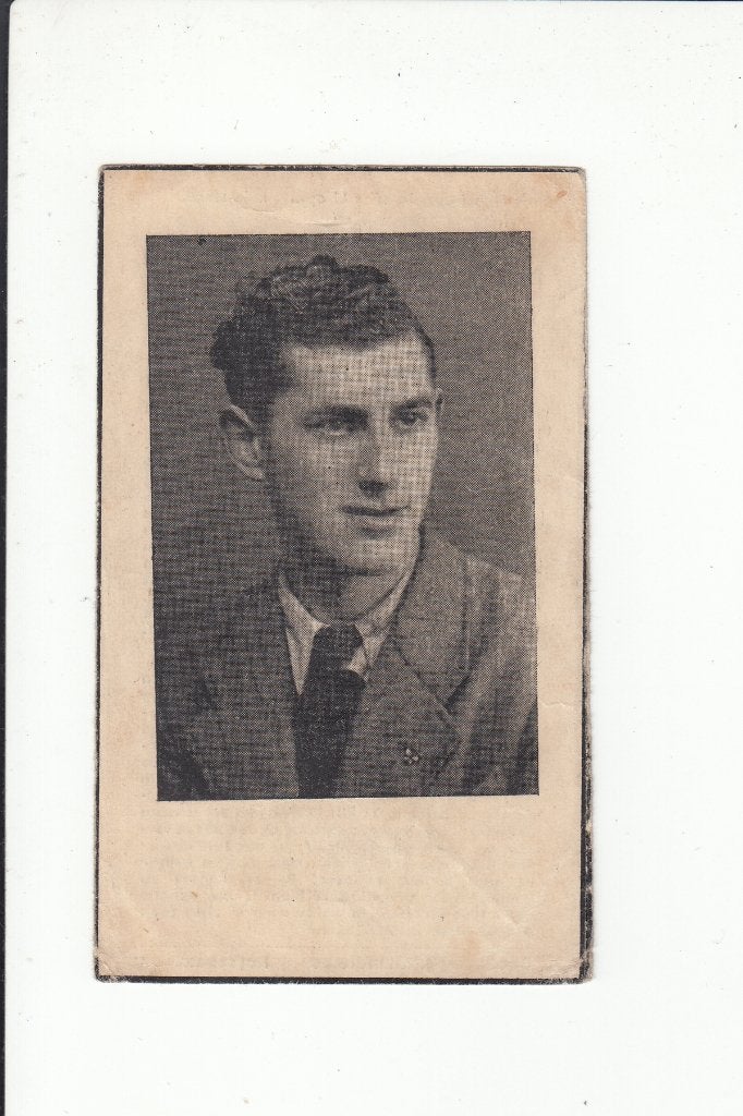 Slachtoffer WO II - St. Niklaas - gesneuveld Belsele 1944, Verzamelen, Bidprentjes en Rouwkaarten, Verzenden, Bidprentje
