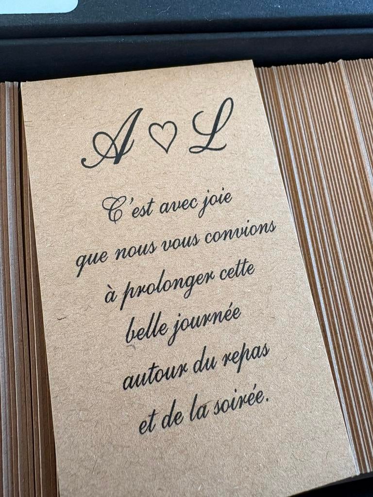 Carte invitation mariage, Enlèvement, Neuf
