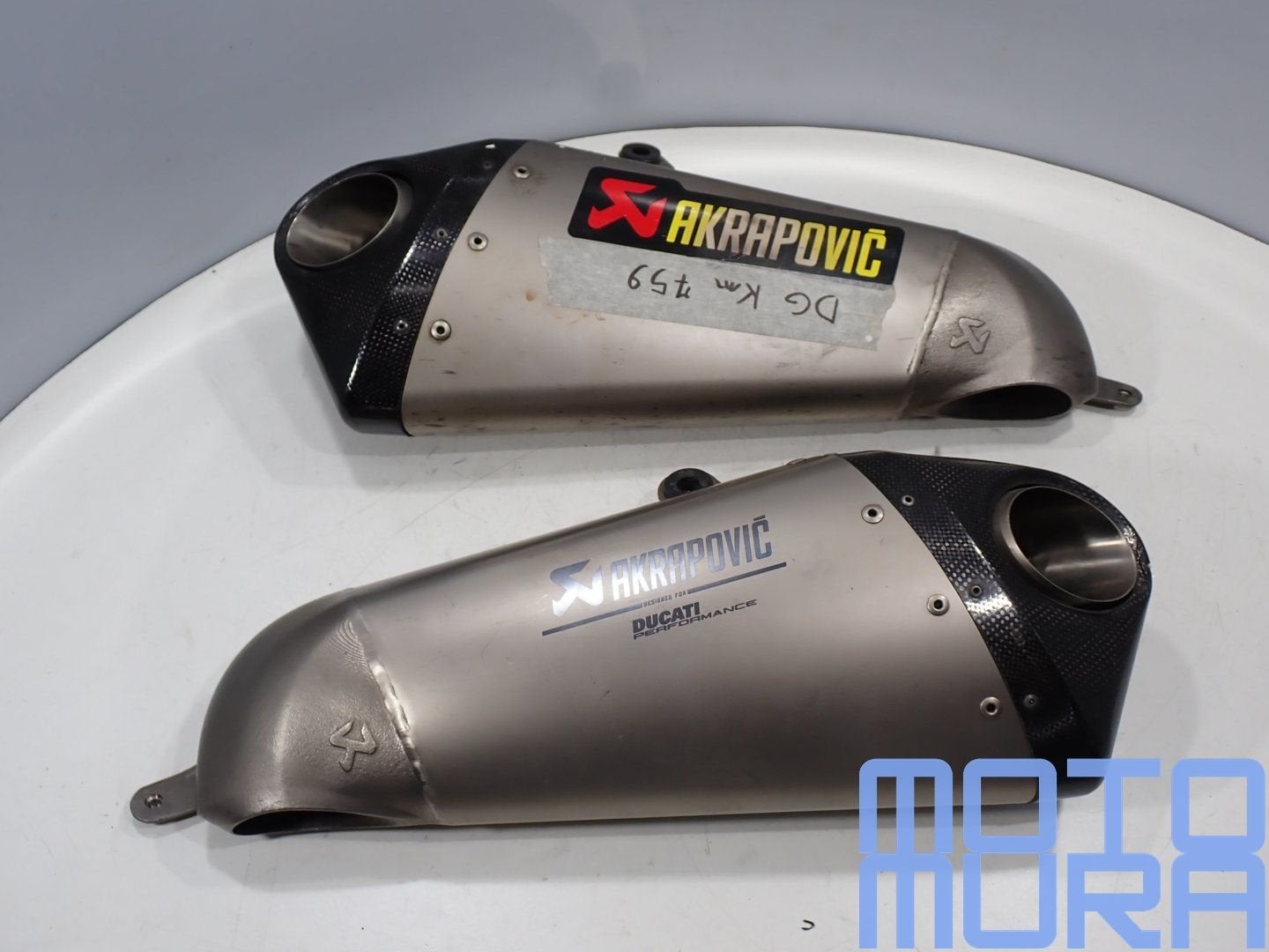 Akrapovic Corse dempers voor de Ducati Panigale 1199 RS 2012, Motoren, Gebruikt, -, -, Ophalen of Verzenden