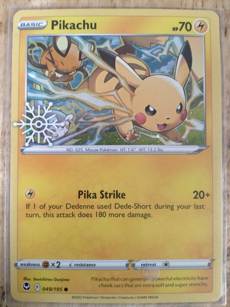 POKEMON SUPERMOOIE HOLO SNOWFLAKE PIKACHU!, Ophalen of Verzenden