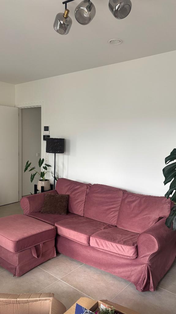 Ikea Ektorp 3zit roze, Maison & Meubles, Canapés | Coins salons complets, Comme neuf, Enlèvement