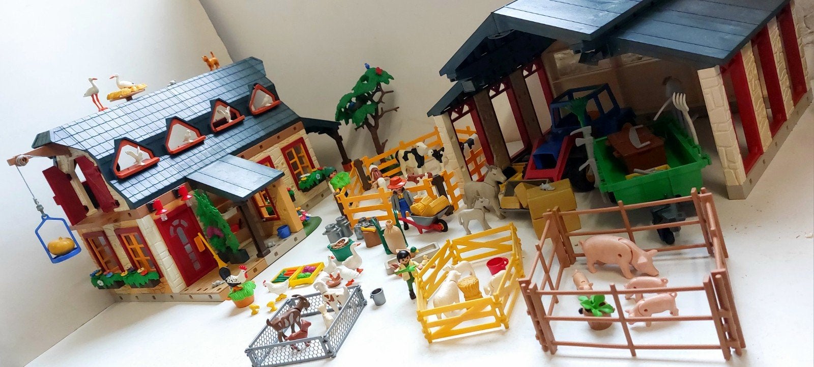 Playmobil 4055 Grande ferme 43 animaux, Enlèvement ou Envoi, Figurines