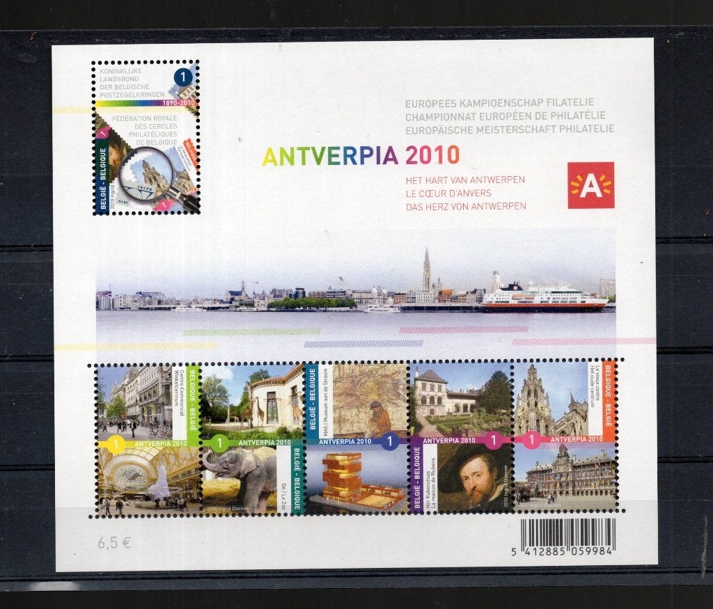 blok Antverpia 2010  MNH XX blok 177 en 181  gratis port, Verzenden, Frankeerzegel, Postfris, Postfris