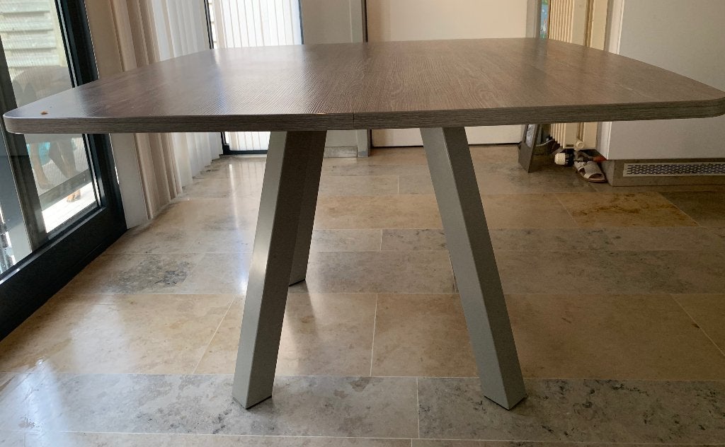 Stevige tafel, Ophalen, Kunststof, Gebruikt, Vierkant