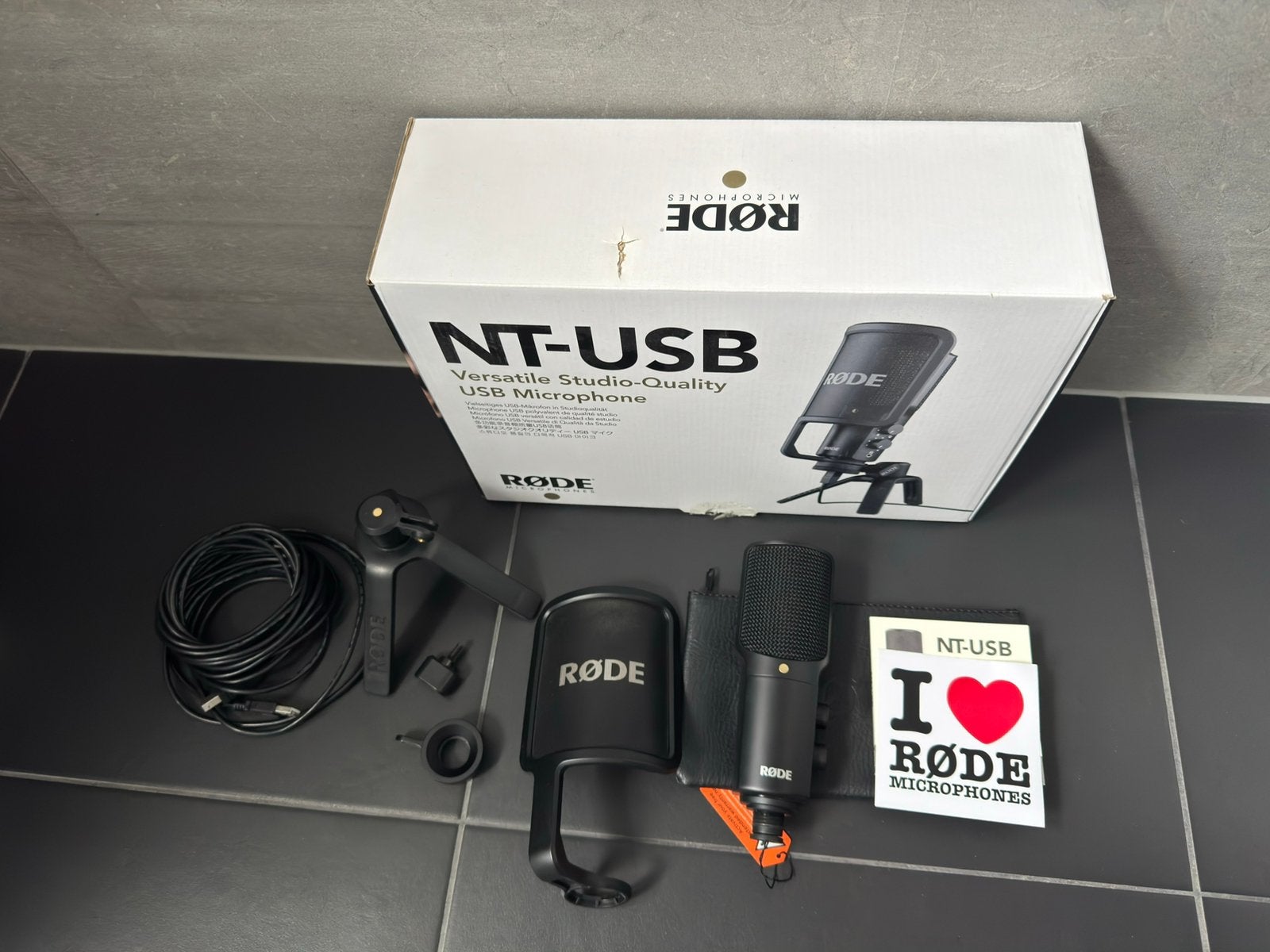RØDE NT-USB – USB Condensator Microfoon, Muziek en Instrumenten, Ophalen, Gebruikt, Studiomicrofoon