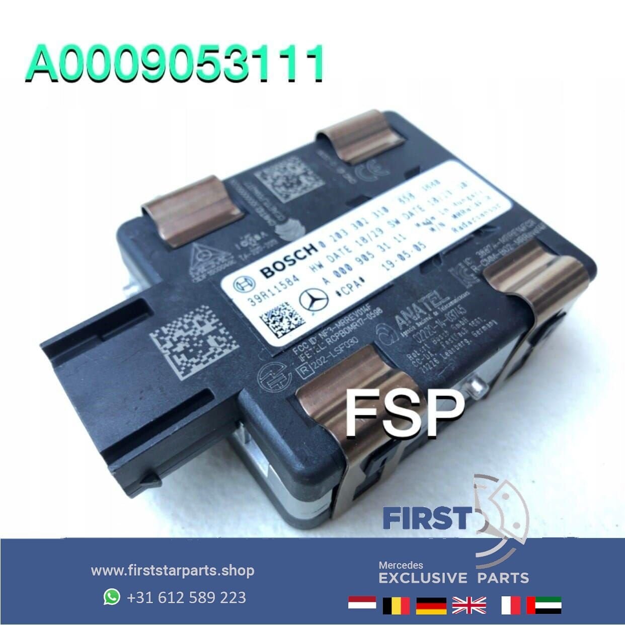 afstand radar sensor (distronic) voor Mercedes C Klasse W205, Utilisé, -, -, Enlèvement ou Envoi