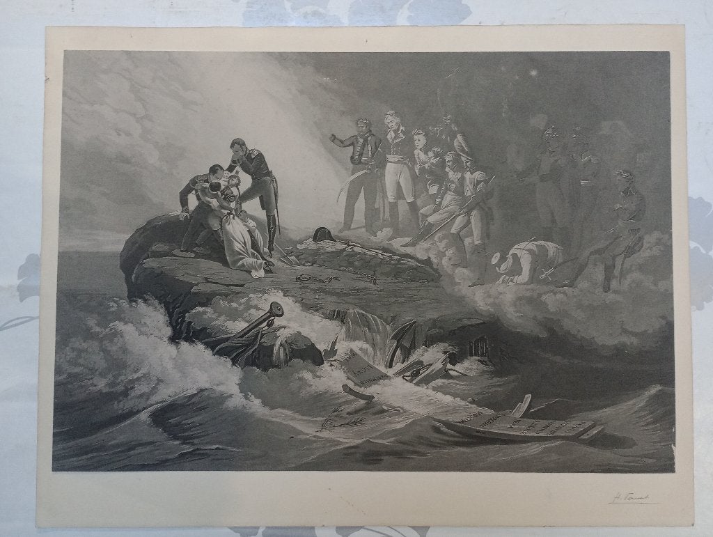 Aquatint 1821 hand gesigneerd Horace Vernet-Napoléon, B61, Ophalen of Verzenden