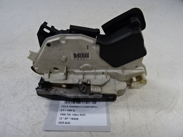 SERRURE DE PORTE AVANT GAUCHE Sharan (7N) (5K1837015B), Utilisé, Avant, Volkswagen