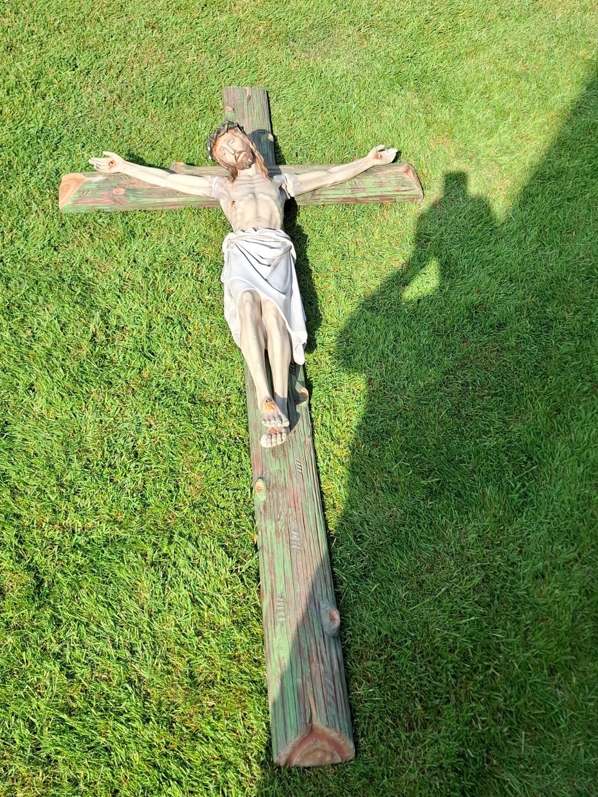 Pracht oud kruis met corpus, Ophalen