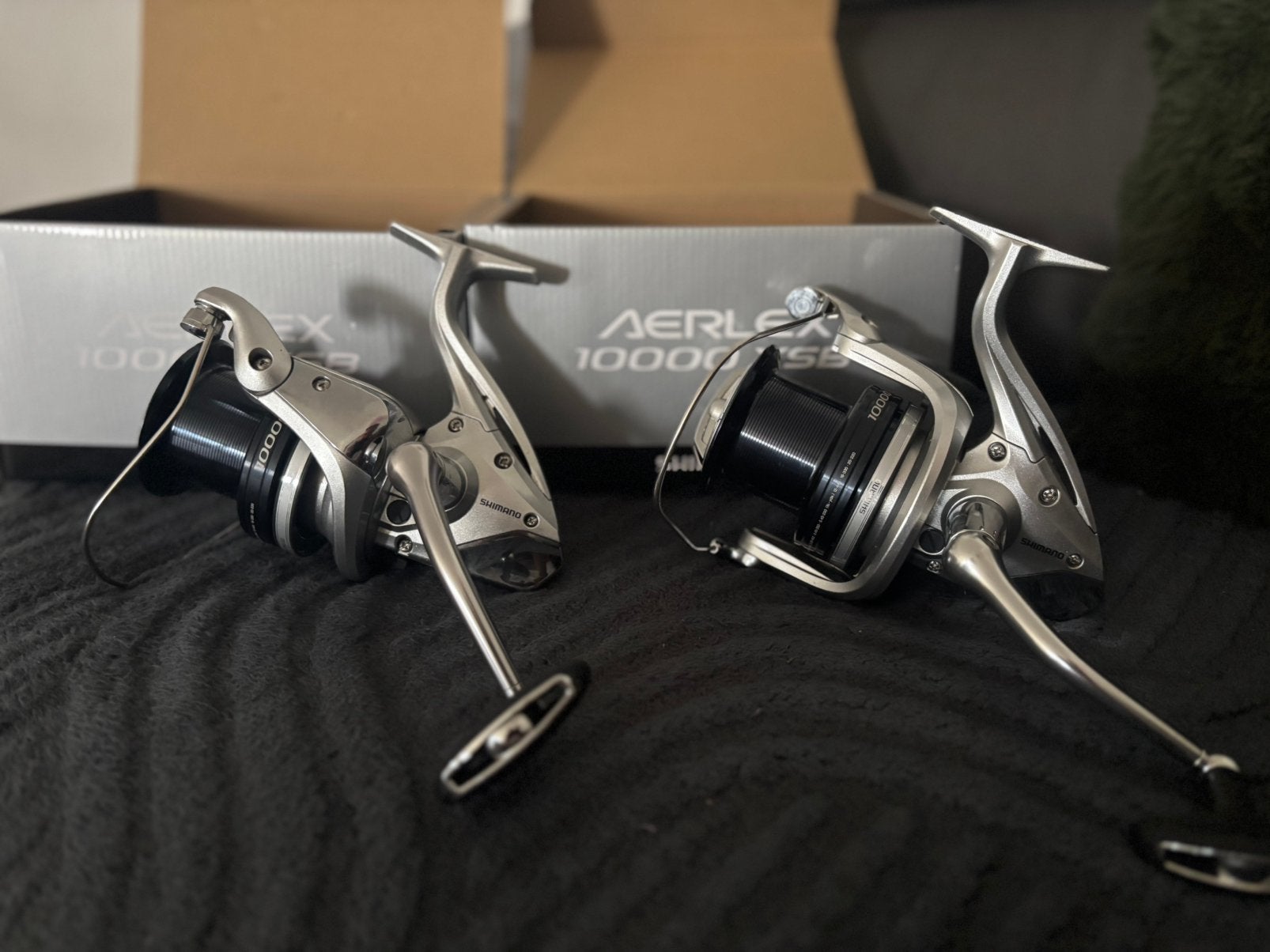Shimano Aerlex 10000 XSB – Set van 2, Sports nautiques & Bateaux, Pêche à la ligne | Carpes, Comme neuf, Enlèvement ou Envoi