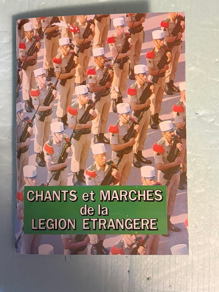 Marsch liederen van het Franse Legioen, Ophalen of Verzenden, Landmacht, Boek of Tijdschrift