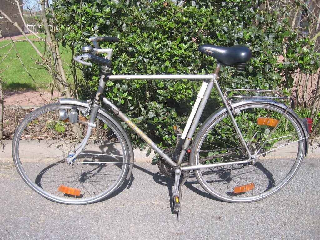 28 inch vintage herenfiets met 10 versnellingen kader 58, Gebruikt, Velgrem, Versnellingen, 57 tot 61 cm