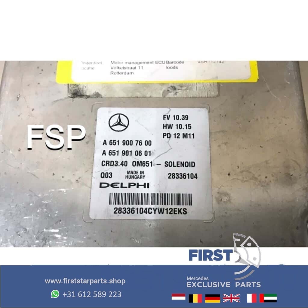 Mercedes Benz A6519007600 A6519010601 MOTOR ECU MODULE / COM, Gebruikt, -, Ophalen of Verzenden, -
