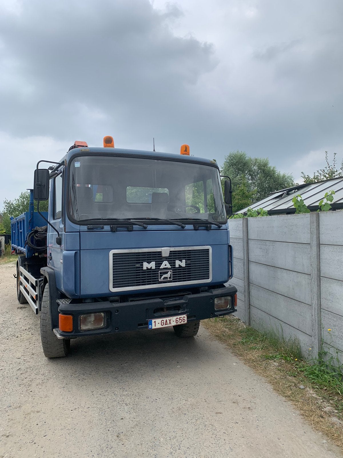 Container met kraan, Enlèvement