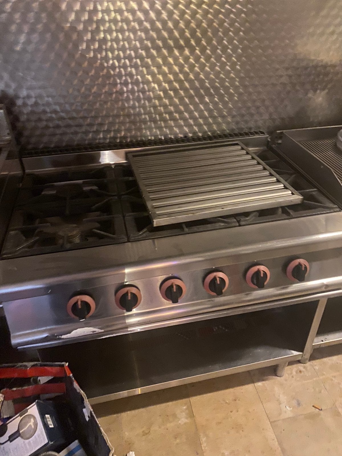 6pits horeca gas fornuis, Ophalen, Zo goed als nieuw, Gas