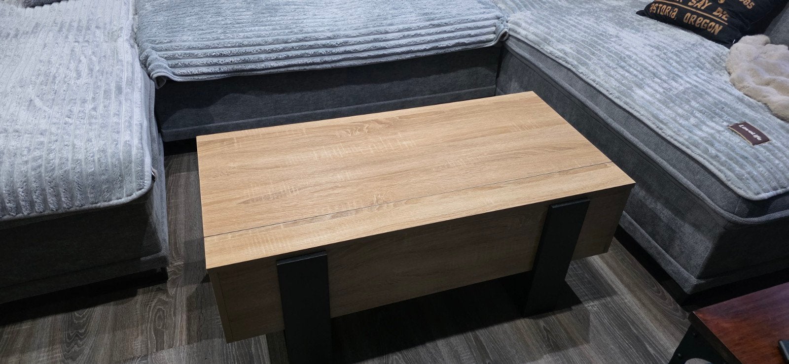 Table basse de salon relevable, Enlèvement