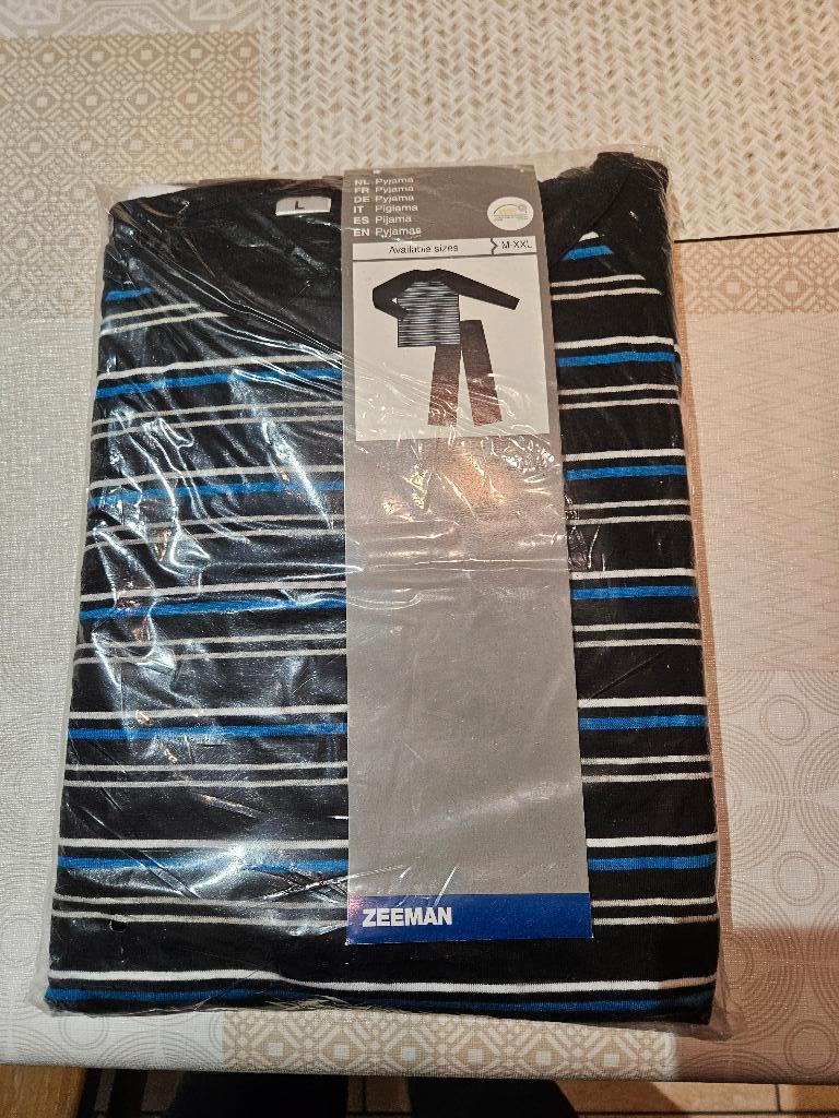 Pyjama lange mouw + pijp - Zeeman - nieuw (9,99 euro) - L, Kleding | Heren, Ophalen, Nieuw, Maat 52/54 (L)