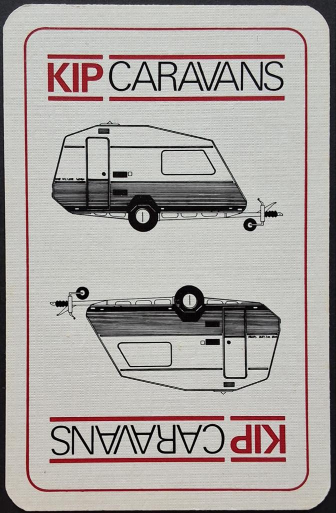 1 Speelkaart  Kip caravans, Ophalen of Verzenden