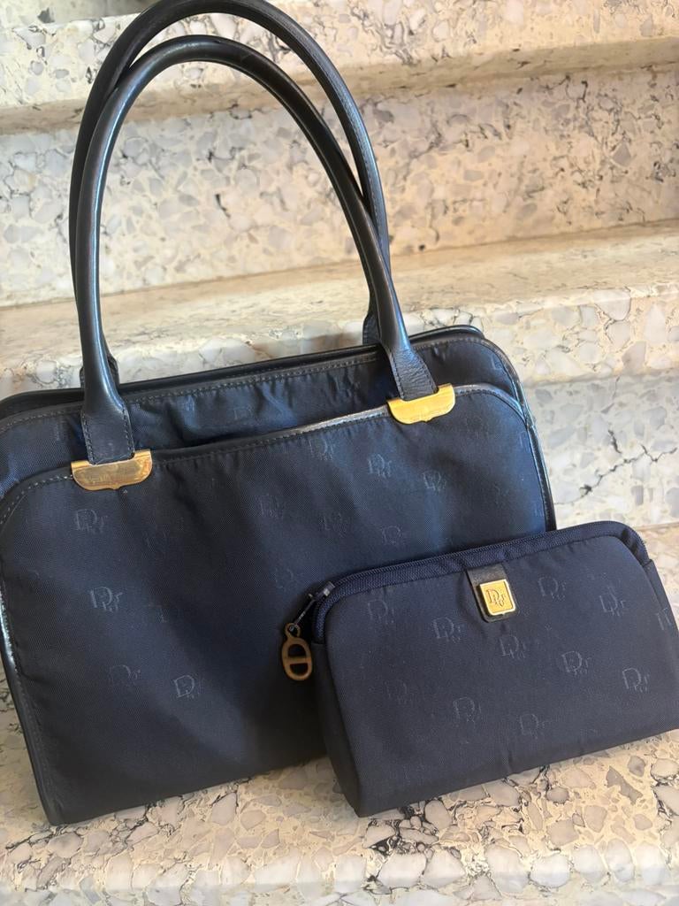 DIOR vintage handtas en bijpassend make-up tasje, Handtassen en Accessoires, Tassen | Damestassen, Ophalen of Verzenden, Zo goed als nieuw