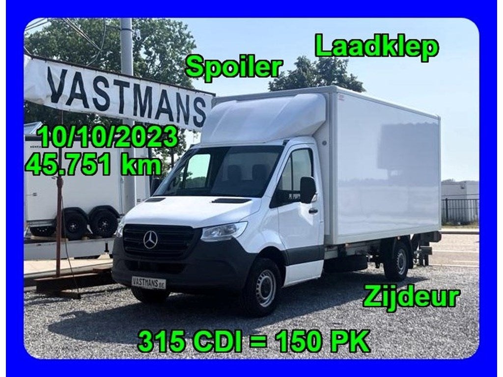 Mercedes-Benz Sprinter 315 37.499€ +BTW / Laadklep + Zijdeu, 4 deurs, Monovolume, https://public.car-pass.be/vhr/2b5d9a0b-5a98-4e0f-9c37-6bc27588d6bb