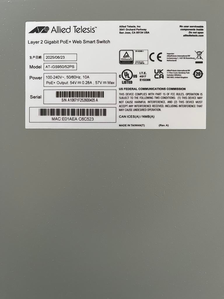 POE+ edge-switch met 48 poorten en 30 W-poorten, Ophalen, Nieuw