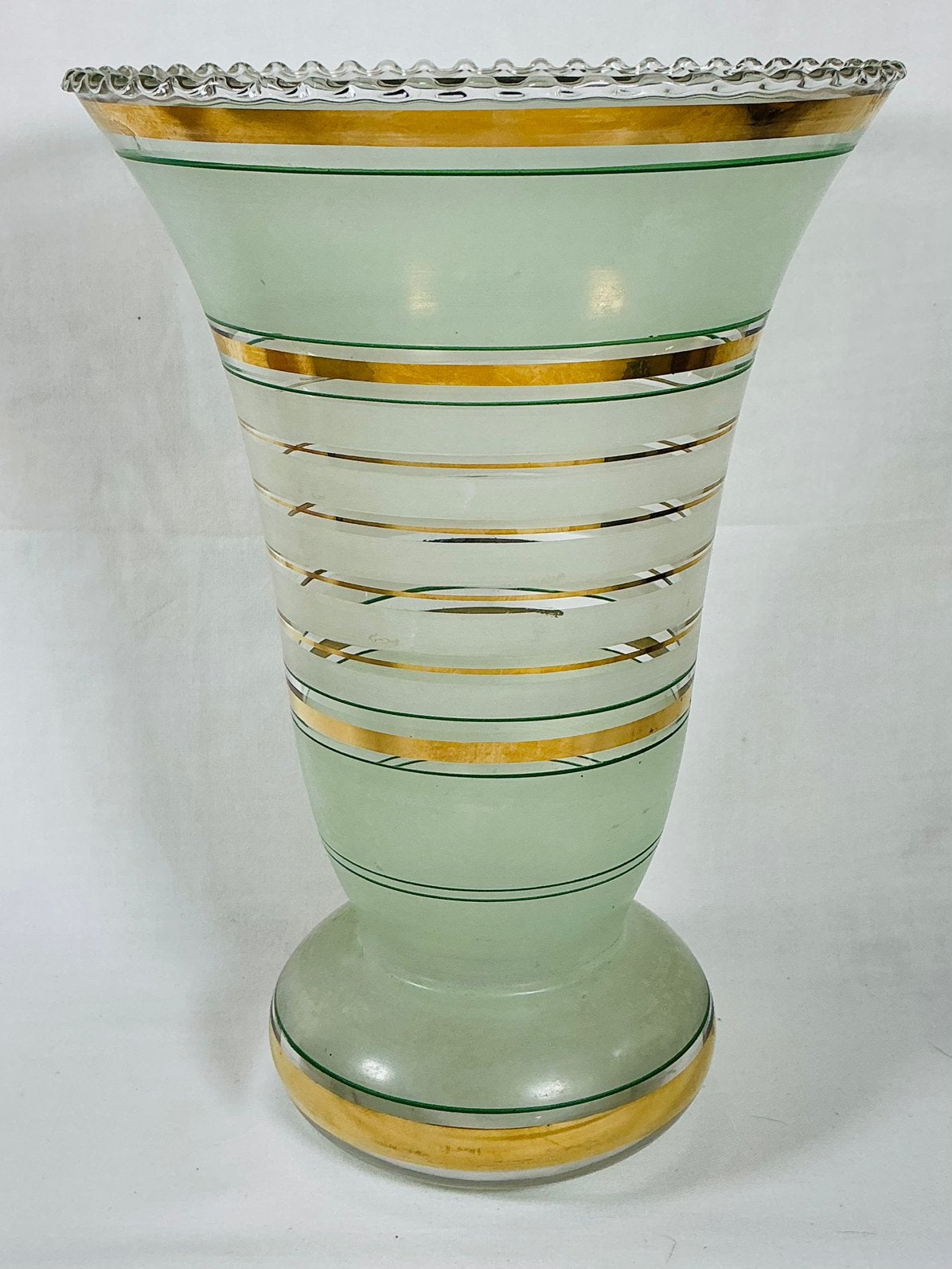 Vase en verre au design Art Déco ancien DOYEN, Antiquités & Art, Enlèvement ou Envoi