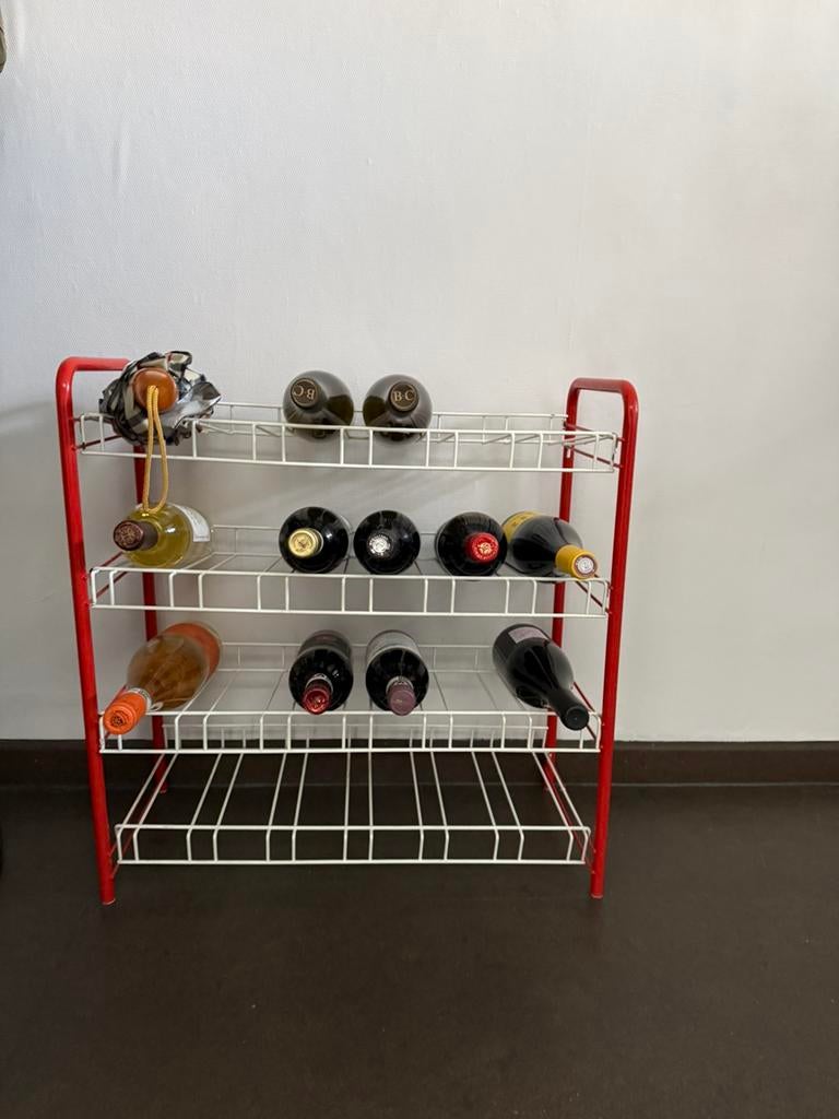 Vintage Tomado wijnrekje, Huis en Inrichting, Woonaccessoires | Wijnrekken, Ophalen, Zo goed als nieuw, 75 cm of meer