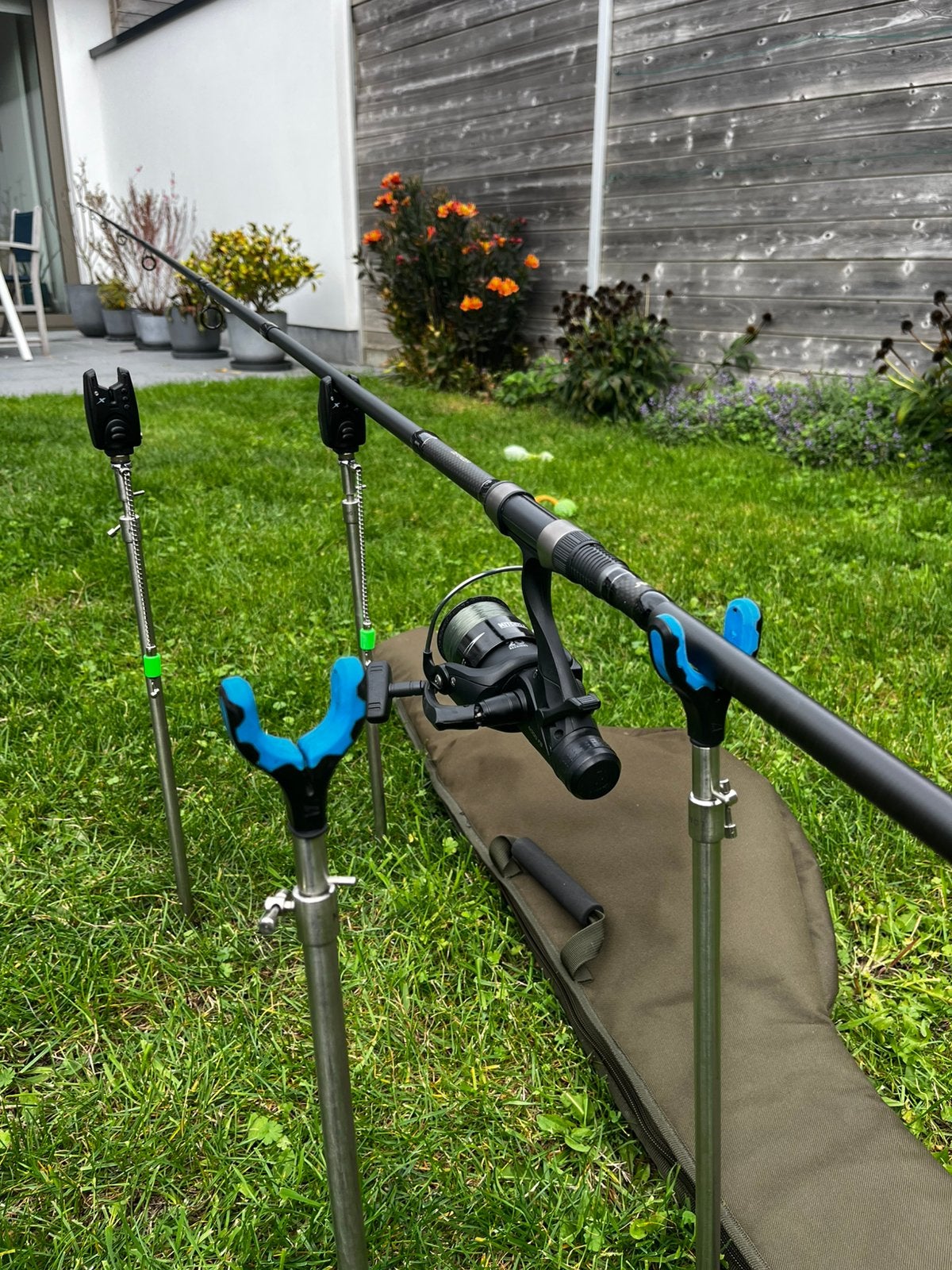 Beginnede karper set-up, Ophalen, Gebruikt, Complete set