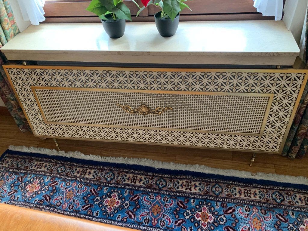 vintage Franse  stijl elegante metalen radiatorombouw, Ophalen